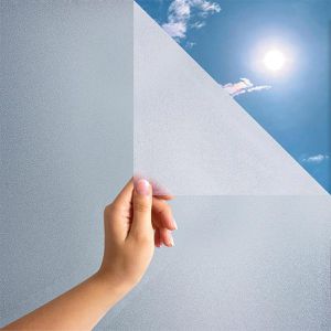 Marapon Fensterfolie MFF9020, selbsthaftend, 90 x 200cm, Milchglasfolie mit UV-Schutz, Sichtschutz