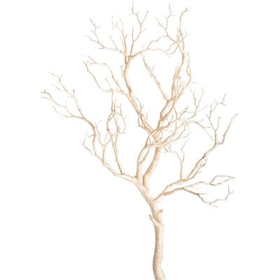 Kunstzweig BOTANIC-HAUS "weihnachtlicher Deko-AST", gold (goldfarben), B:36cm H:96cm T:20cm, Kunststoff, Kunstpflanzen, Kunstzweig