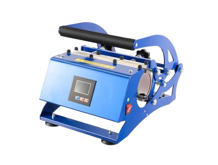 Tassenpresse Becher HeißPresse Hitzepresse Bedrucken Transferpresse 6-In-1 Backformmaschine Cup Sublimationsbecher Mug Multifunktionale Tassendruck Maschine Mit Untersetzer FüR Kaffeetasse 500W
