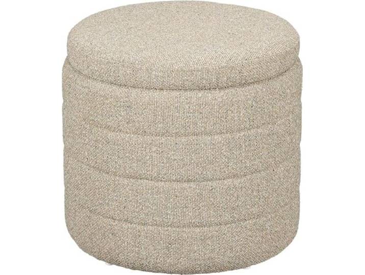 MICA Decorations Pouf mit Stauraum - H41 x Ø42 cm - Beige