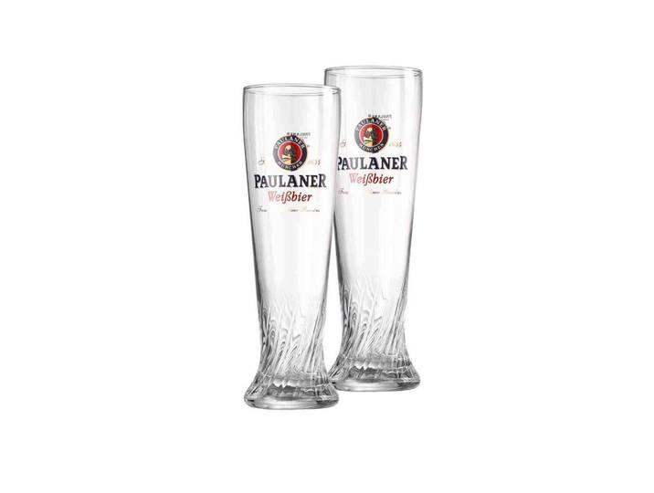 Ritzenhoff Breker Weizenbiergläser Paulaner transparent 500 ml 2er Set, Transparent, Glas, Gläser, Biergläser