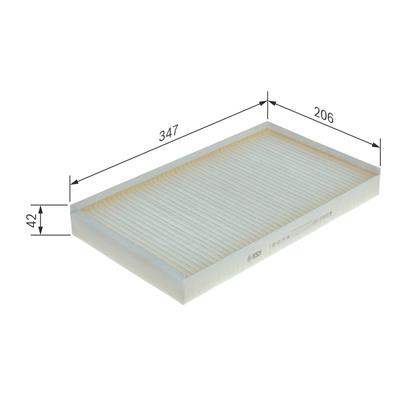 BOSCH Filter, Innenraumluft 1 987 432 195 für Mercedes RENAULT GENERIC