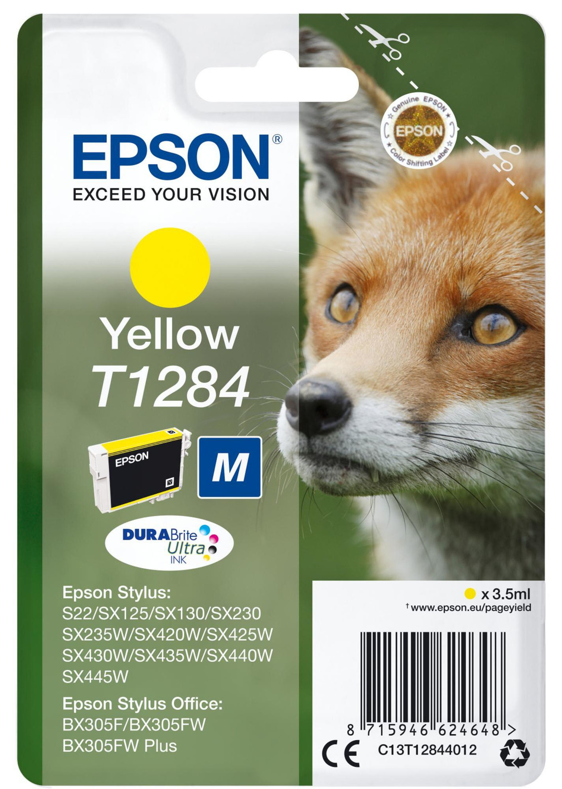 Epson C13T12844012 origineel inktpatroon geel