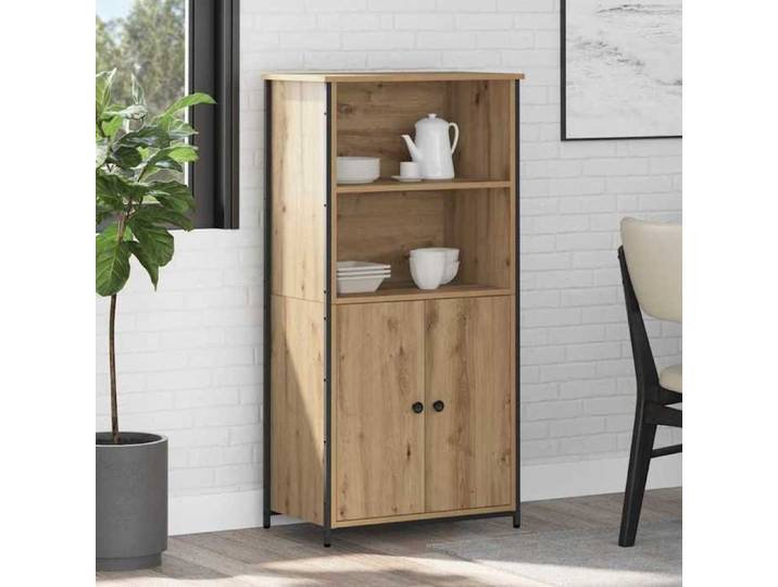 Buffet - Bahut/Commode couloir Marron Magnifique Haut Armoire Chêne artisanal 62x36x121 5cm CL2887698