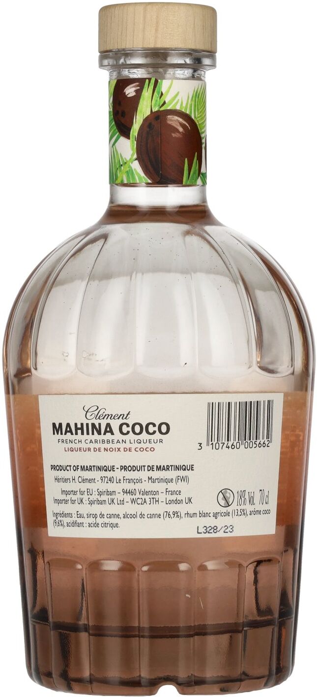 Clément Rhum Clément MAHINA COCO Liqueur 18% Vol. 0,7l