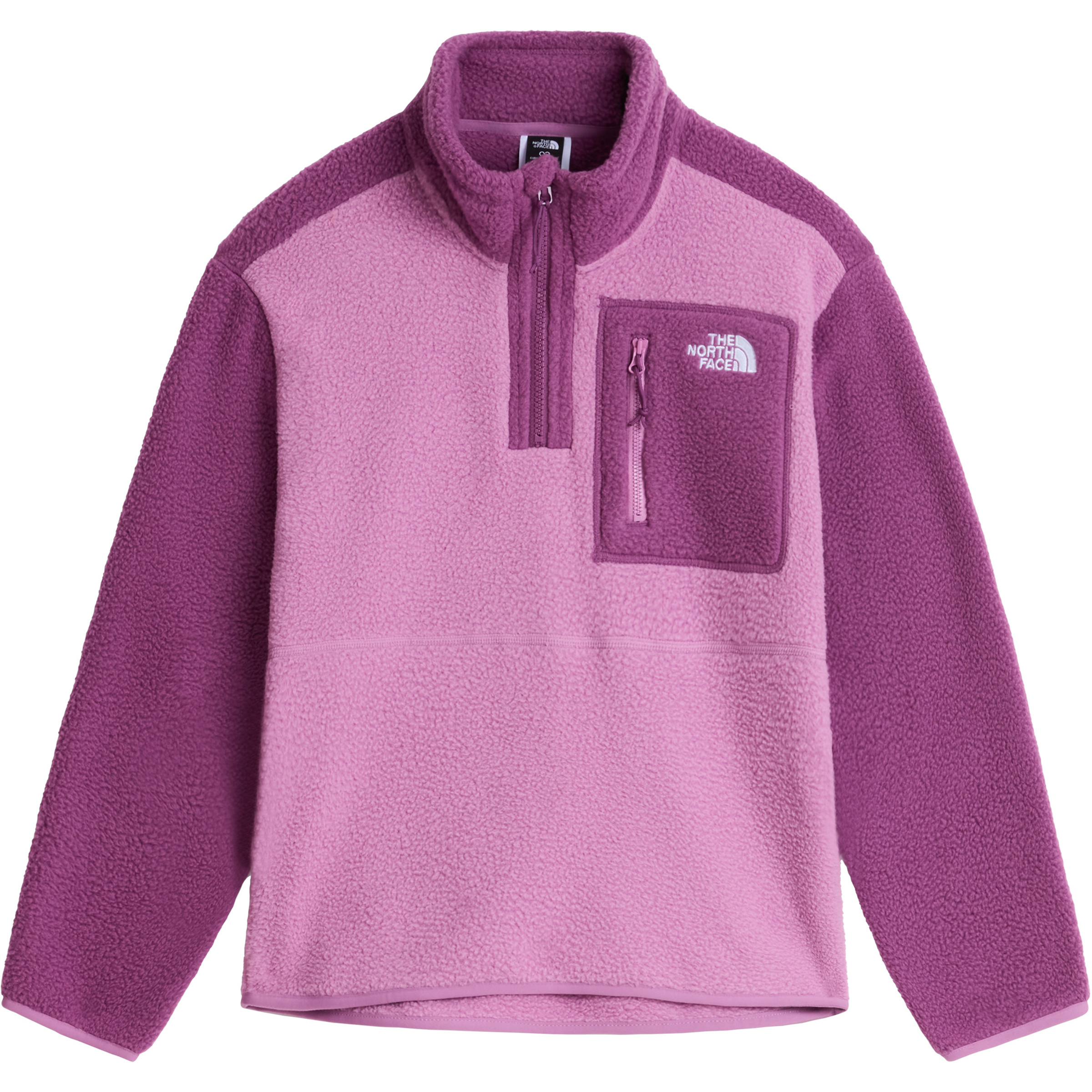 The North Face Teen Yumiori 1/4 Zip Kinder Pullover rosa Größe 134 Trekking Schnell trocknend