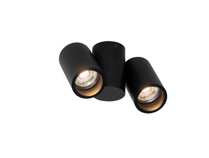 Spot design noir 2 lumières orientable - Michael