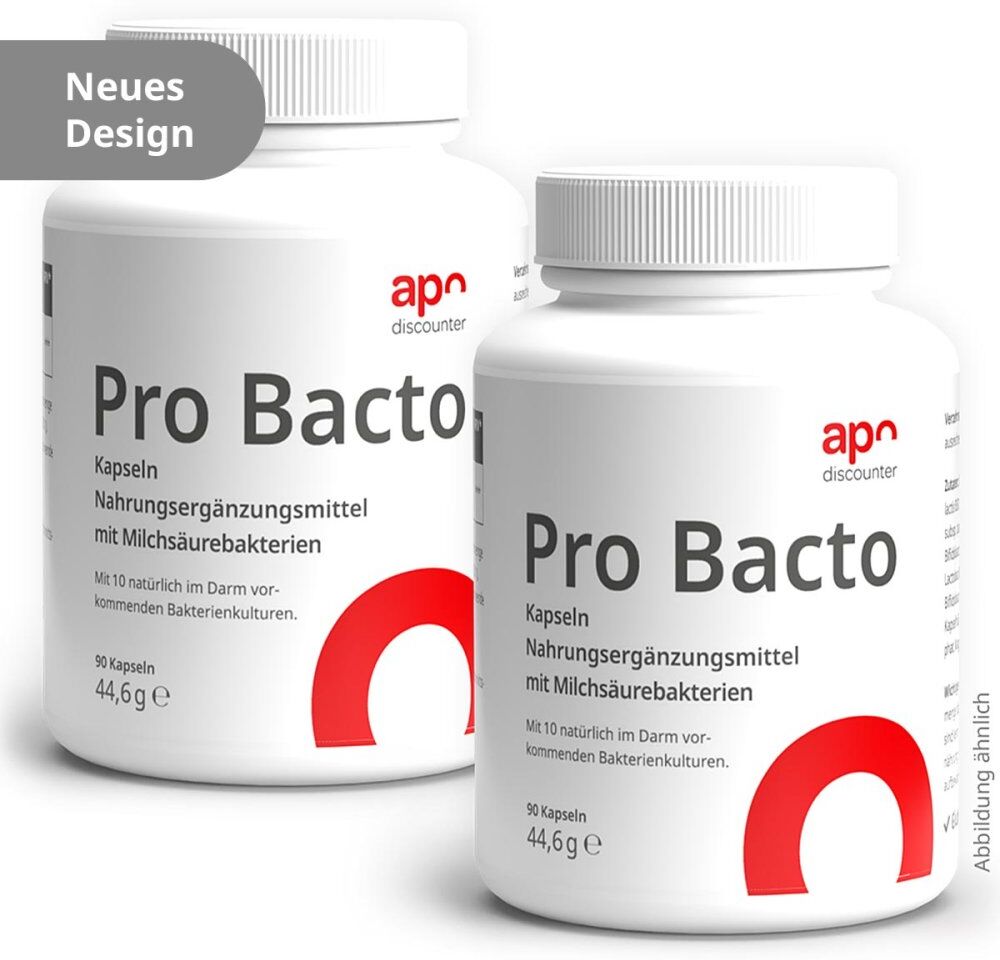 apodiscounter Pro Bacto Probiotika Kapseln mit Milchsäurebakterien