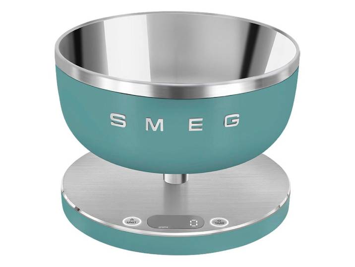 SMEG Küchenwaage KSC01EGMWW , grün (emerald, grün, matt (grün)), B:20,5cm H:15cm L:20,5cm, Küchenwaagen, Küchenwaage