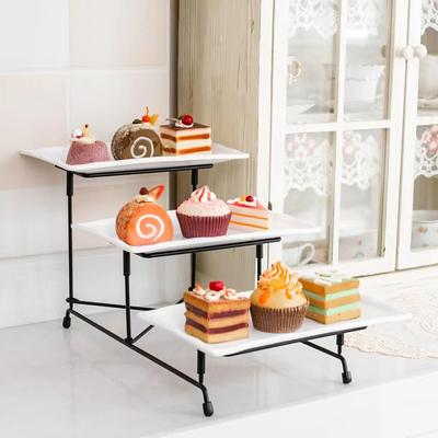 Multicon Wholesale Hub Heavy Duty Plastic Tier Serving Tray Display Stand, Cake Tray, Dessert Rack, Multi Purpose Dinnerware Holder Heavy Duty Plastic Tier Serving Tray Display Stand, Cake Tray, Dessert Rack, Multi Purpose Dinnerware Holder