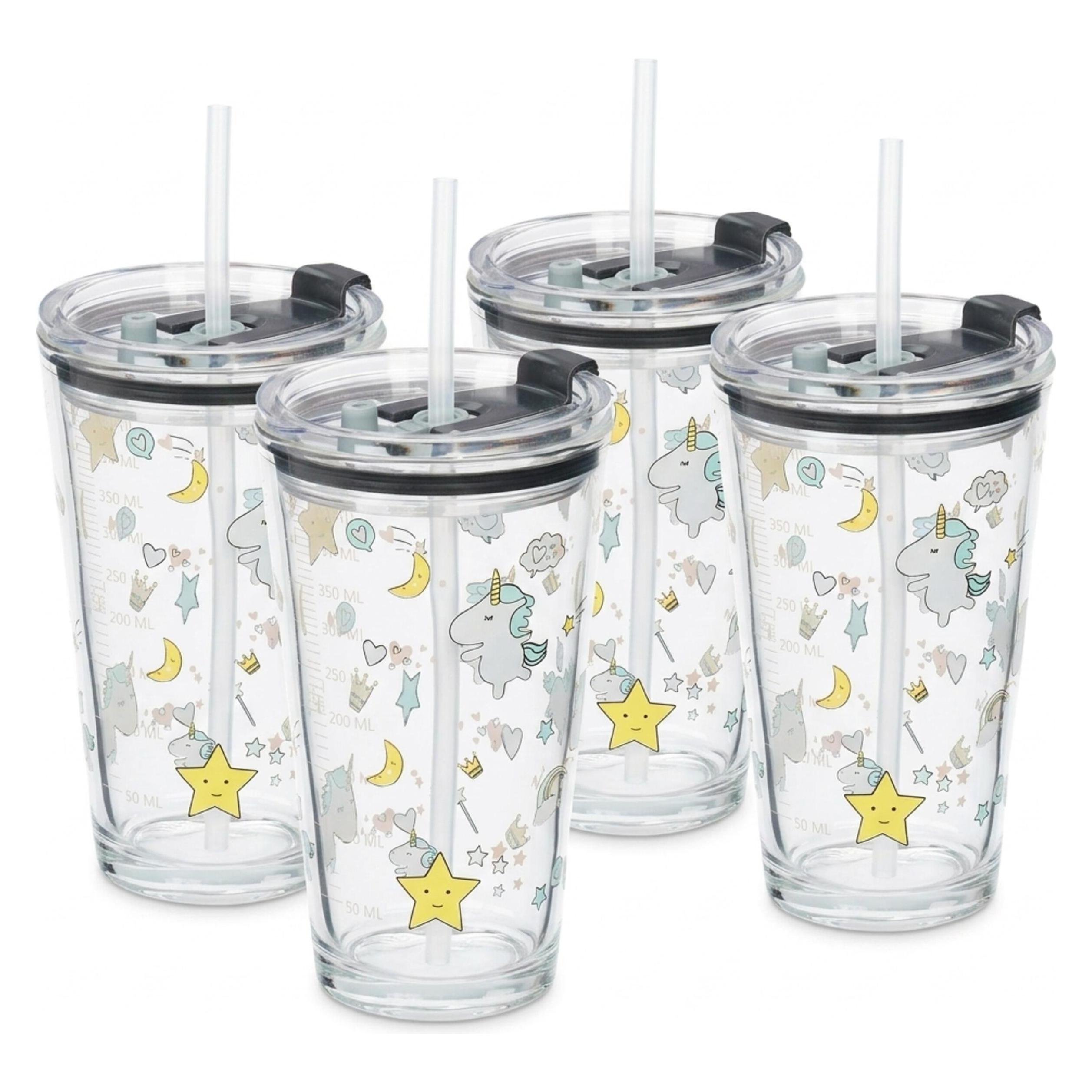 Relaxdays 4x Kinderglas (4052025449629)
