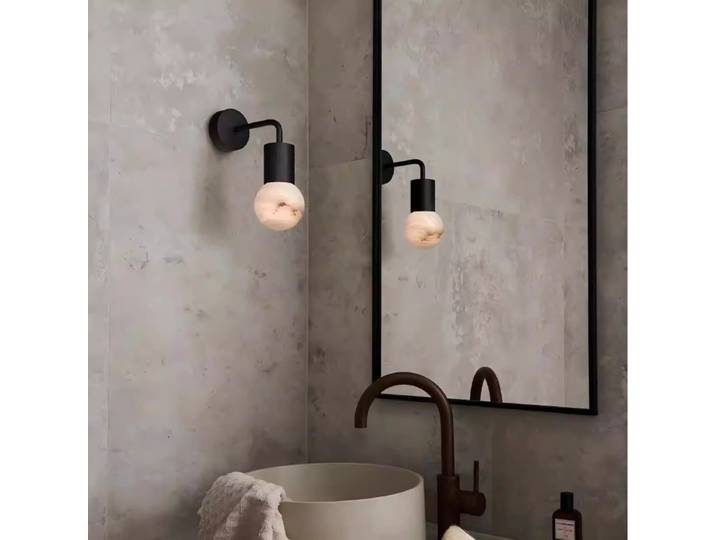 Applique murale nordique minimaliste en marbre salon couloir chambre chevet applique LED Aisel Foyer escaliers lampe de décoration intérieure