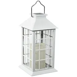 GEKO, Gartenbeleuchtung, Volteno Solarlampe Lanter Weiss