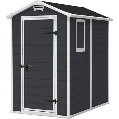 Keter Manor 46 Tuinhuis - Antraciet - B/D/H: 130 x 192 x 198 cm