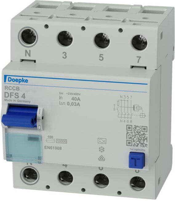 Doepke Interrupteur différentiel FI DFS4 040-4/0,03 A (09134901)