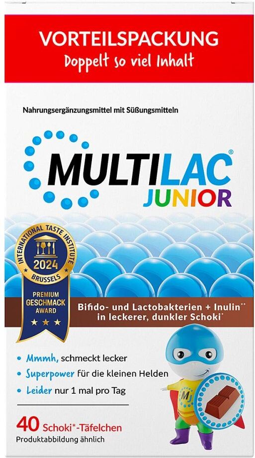 Multilac Darmsynbiotikum Junior Täfelchen