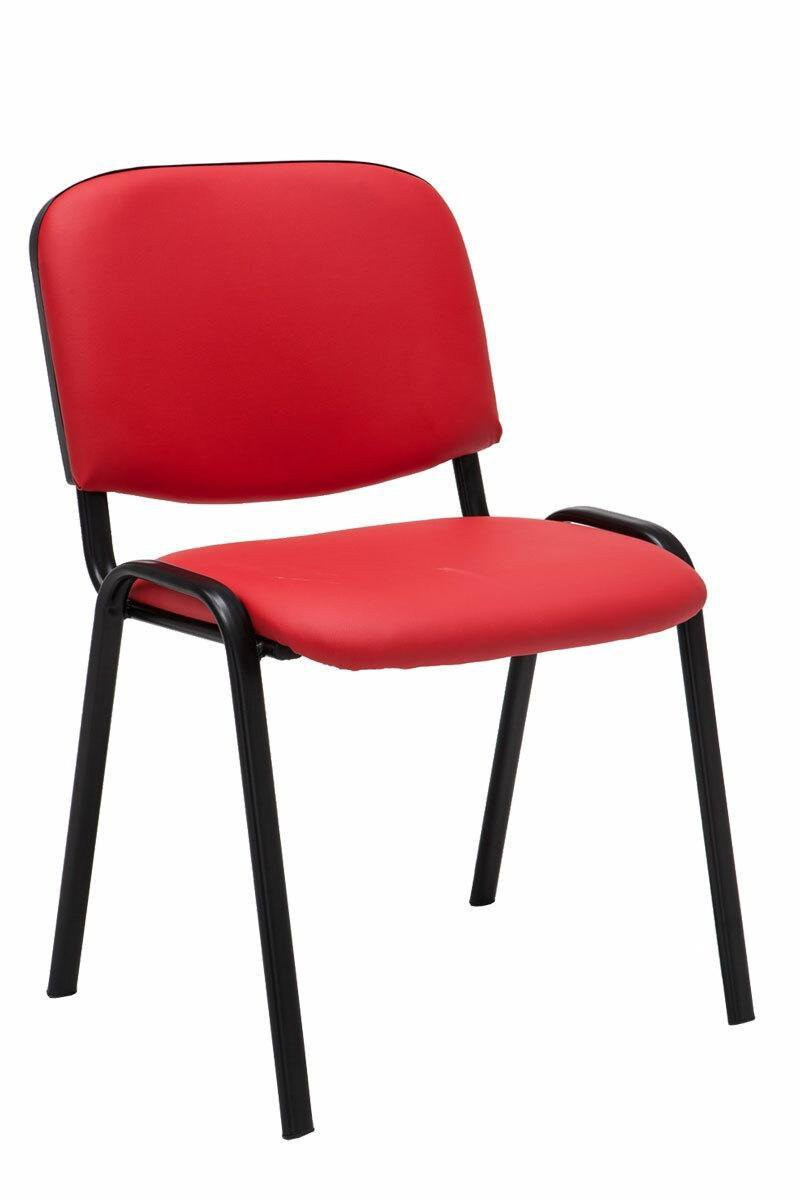 CLP Ken Set van 6 Stapelbare Bezoekersstoelen - Rood