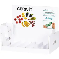 Cernit, Modelliermasse, Modelliermasse, leeres Kartondisplay, 21x38x31 cm - Weiss