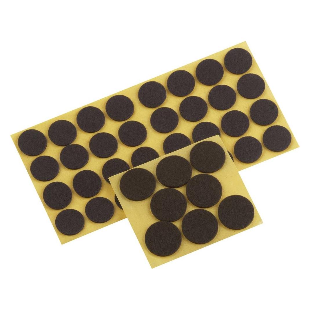 Metafranc WU0645286 Filzgleiter selbstklebend, rund Braun 1 Set (Filzgleiter, 1 Stk.) (WU0645286)