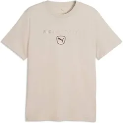PUMA Herren Freizeit / Mode Sommer GJ T-Shirts / Tanks T-Shirts/Tanks ku.Arm He/Uni PUMA CLASS Graphic Tee, Größe M in beige beige