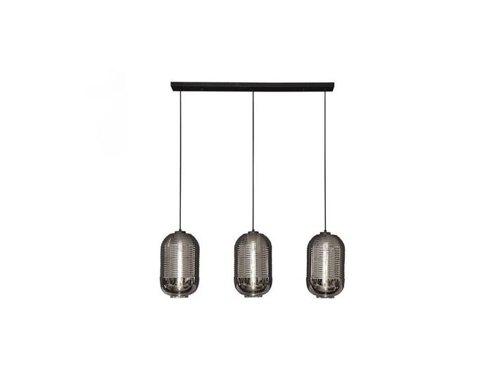 Kawola Hängelampe Braga Schwarz Glas, E27, 105x150x22 cm, Lampen & Leuchten, Innenbeleuchtung, Hängelampen, Pendelleuchte