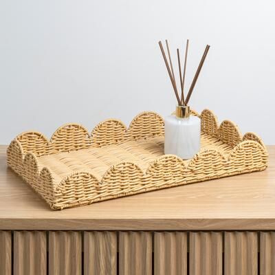 happimess Resin Rectangular Decorative Serving Trays (Set of 3)