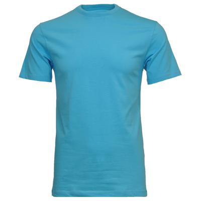 Longshirt RAGMAN, Herren, Gr. 102, blau (aqua, 745), Baumwolle, Rundhals, Shirts Longshirt