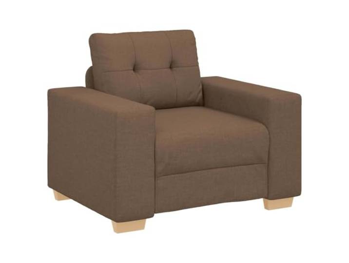 IBUQDDV Sofa-Sessel Braun 100x78x80 cm Stoff Polyester-Stoff, Schaumstoffpolsterung, Faserkissen, Sperrholz-Metall-Rahmen, stabile Beine, Wohnzimmer