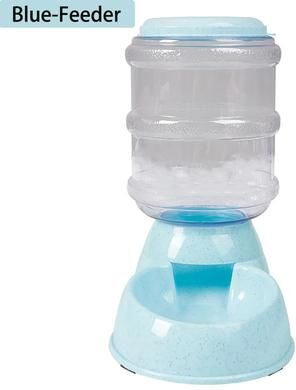 Uplift Essentials Gravity Flow High Capacity Pet Feeding Station blue feeder