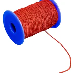 SPRINTIS Kordel 2 mm aus Viskose, rot, Kordelband mit 100 m Rolle, 2-fach gedreht – Ideal als Geschenkband, Dekokordel oder Zierkordel
