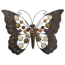 Wandobjekt Schmetterling matt Eisen B 43 cm