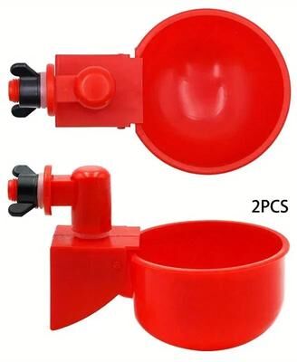 Uplift Essentials Automatic Chicken Drinking Bowl Water Dispenser For Poultry Ducks Quails And Pigeons 2pcs