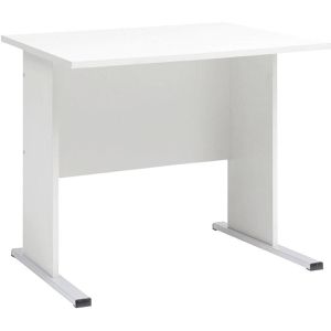 Möbelpartner Schreibtisch Serie 200, weiß / weiß, 90 x 75 x 65 cm