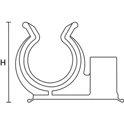 HellermannTyton Wellrohrhalter 151-00701(500)