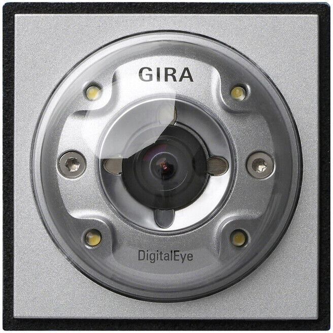 Gira Caméra couleur alu, encastrée, pour station de porte 126565 (126565)