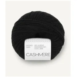Sandnes Garn Cashmere, Garn + Wolle, Schwarz
