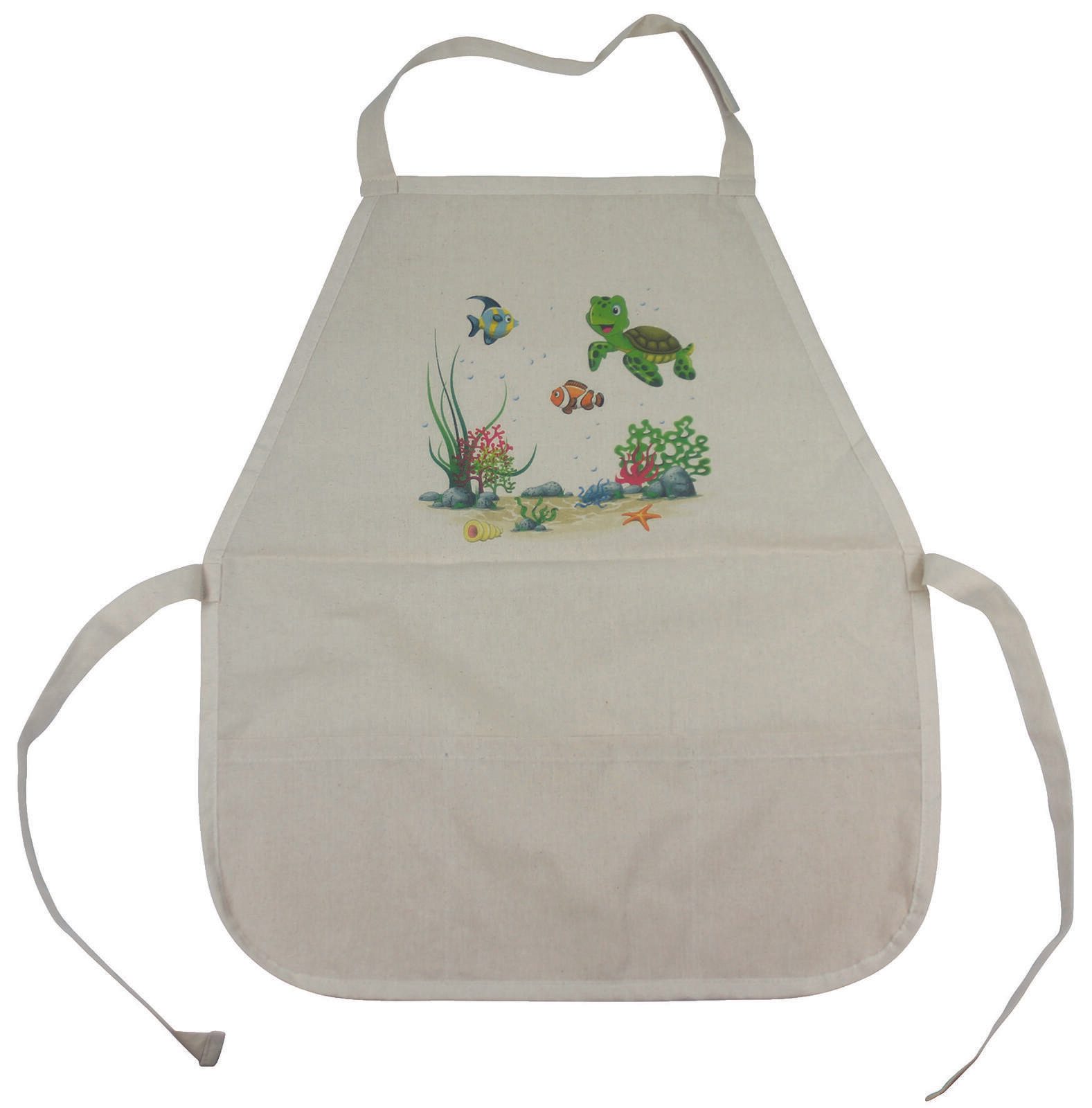 DONAU unisex Kinder Malschürze Meerestiere 3801000-70