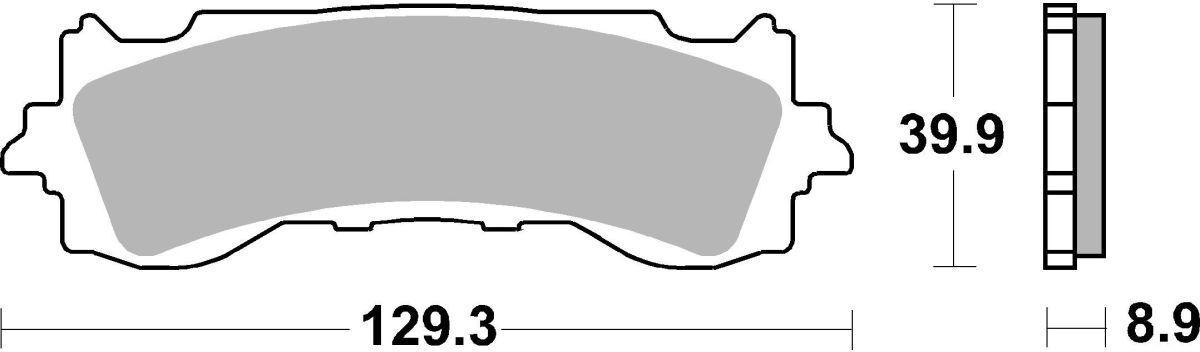 Bremsbelagsatz BREMBO 07HO65SA