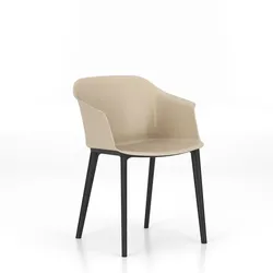 NowyStyl Besucherstuhl Inta Frame Kunststoff Beige Creme