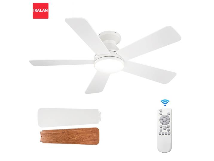 Ventilateur de plafond télécommandé avec lustre, ventilateur électrique de refroidissement grande taille, lumière tricolore, lampe de plafond domestique, best-seller