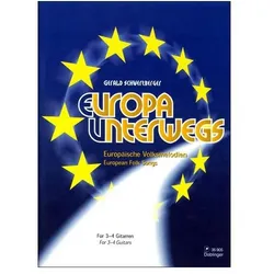 Europa unterwegs für 3-4 Gitarren Partitur und Stimmen, Fachbücher von Gerald Schwertberger