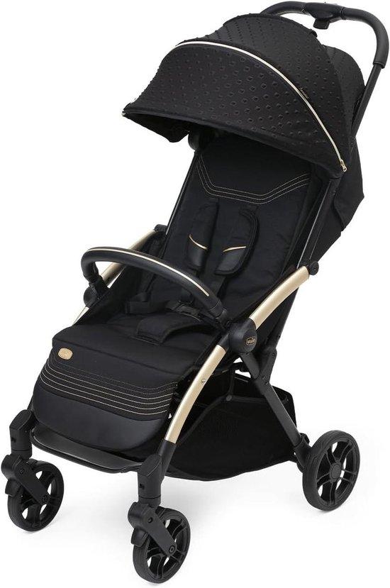 Kinderwagen - Buggy - Kompakt, zum Reisen geeignet - Automatische Verschlussfunktion - 86 x 47 x 106 cm - Schwarz