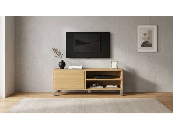 Kleines TV-Sideboard nach Maß Esche Natur geölt