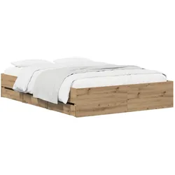vidaXL, Bett, Bettgestell mit Stauraum (150 x 200 cm)