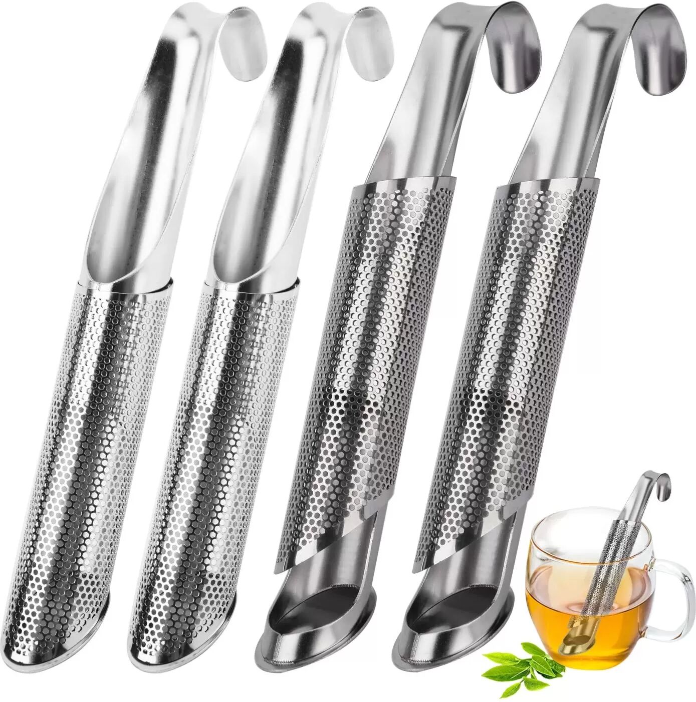 INF Long Pipe Tea Infuser Teesieb 2er-Pack
