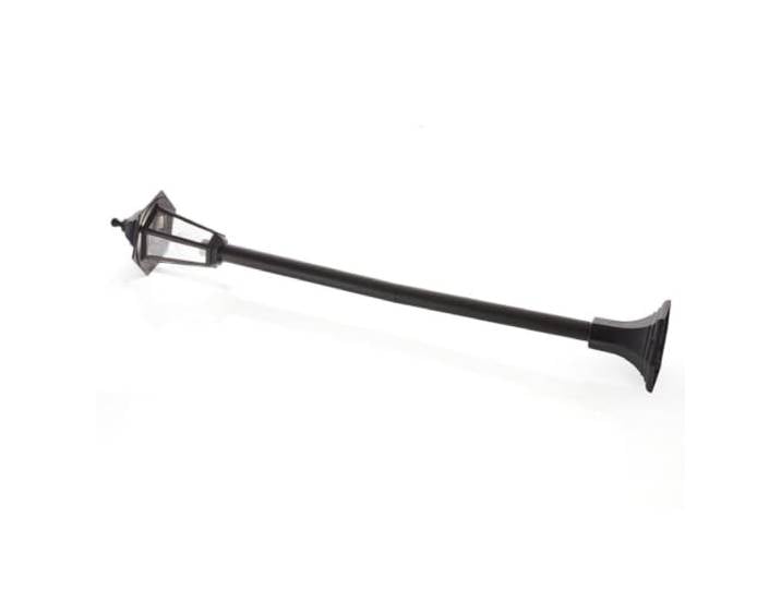 Lindby Luminaire extérieur Nane à intensité variable (Antique\, Classic) en Noir (1 lampe\,à E27) Borne lumineuse borne luminaire pour socle