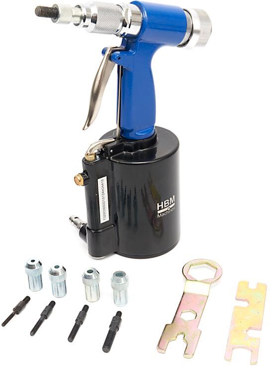 HBM Pince pneumatique professionnelle pour rivets aveugles M4 - M10