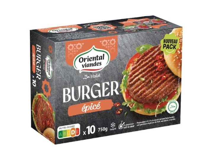 Burger de bœuf épicé 10 x 75 g