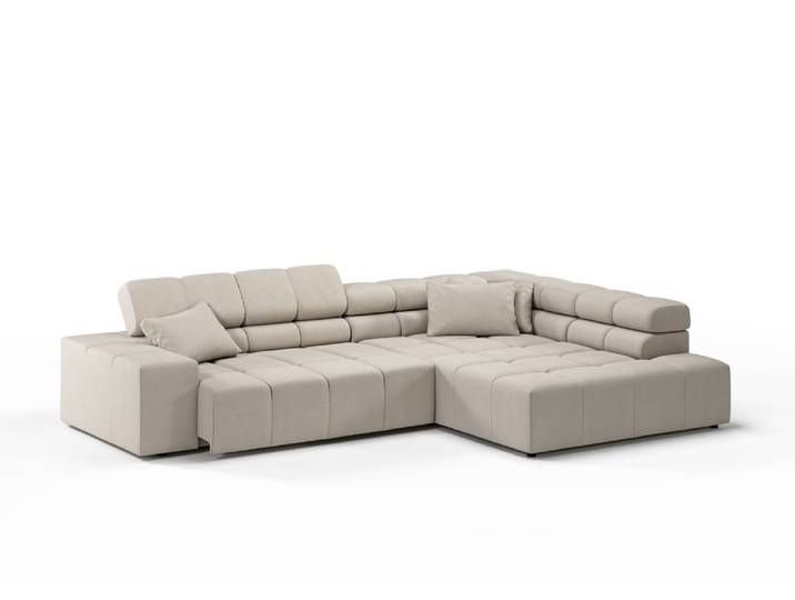 Candy Oregon Easy Care Ecksofa motorische Sitztiefenverstellung
