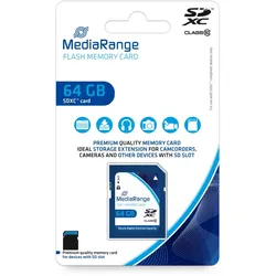 MediaRange SDXC Speicherkarte, Klasse 10, 64GB